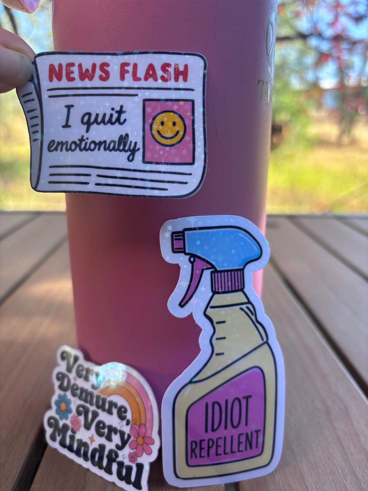 Unhinged Energy Sticker Pack | Sarcastic Vinyl Decal Set