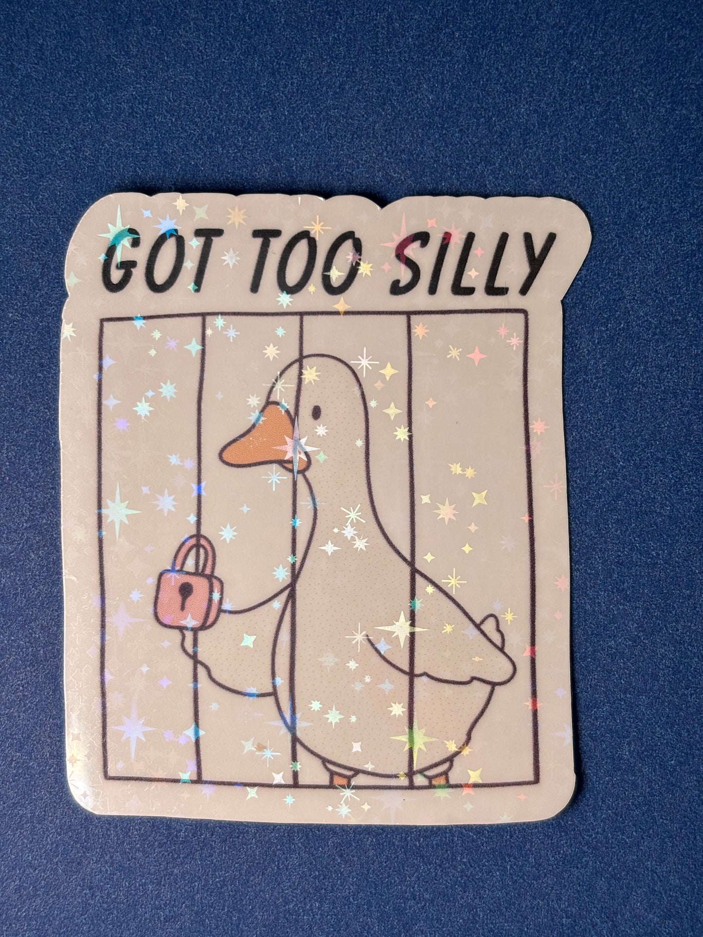 Silly Goose Holographic Sticker 3-Pack