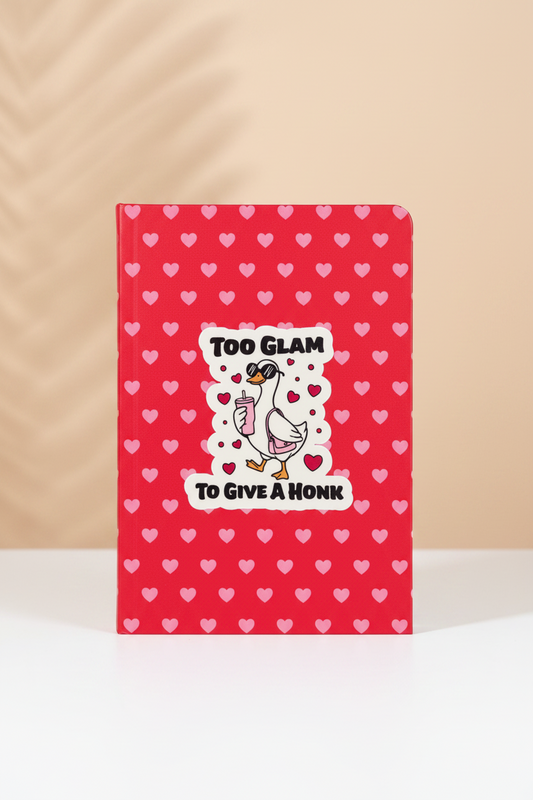 Too Glam To Give A Honk Goose Sticker| Waterproof Vinyl Sticker | Silly Goose Collection | Cute Goose Sticker | certified, silly goose|