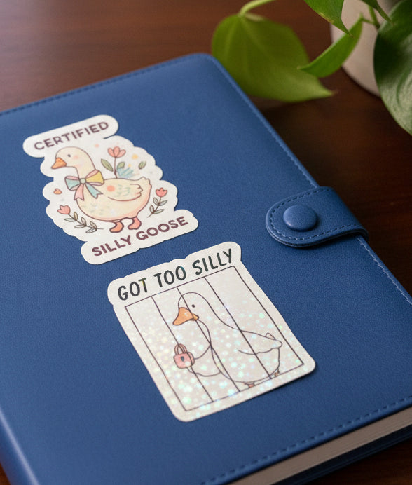 Silly Goose Holographic Sticker 3-Pack