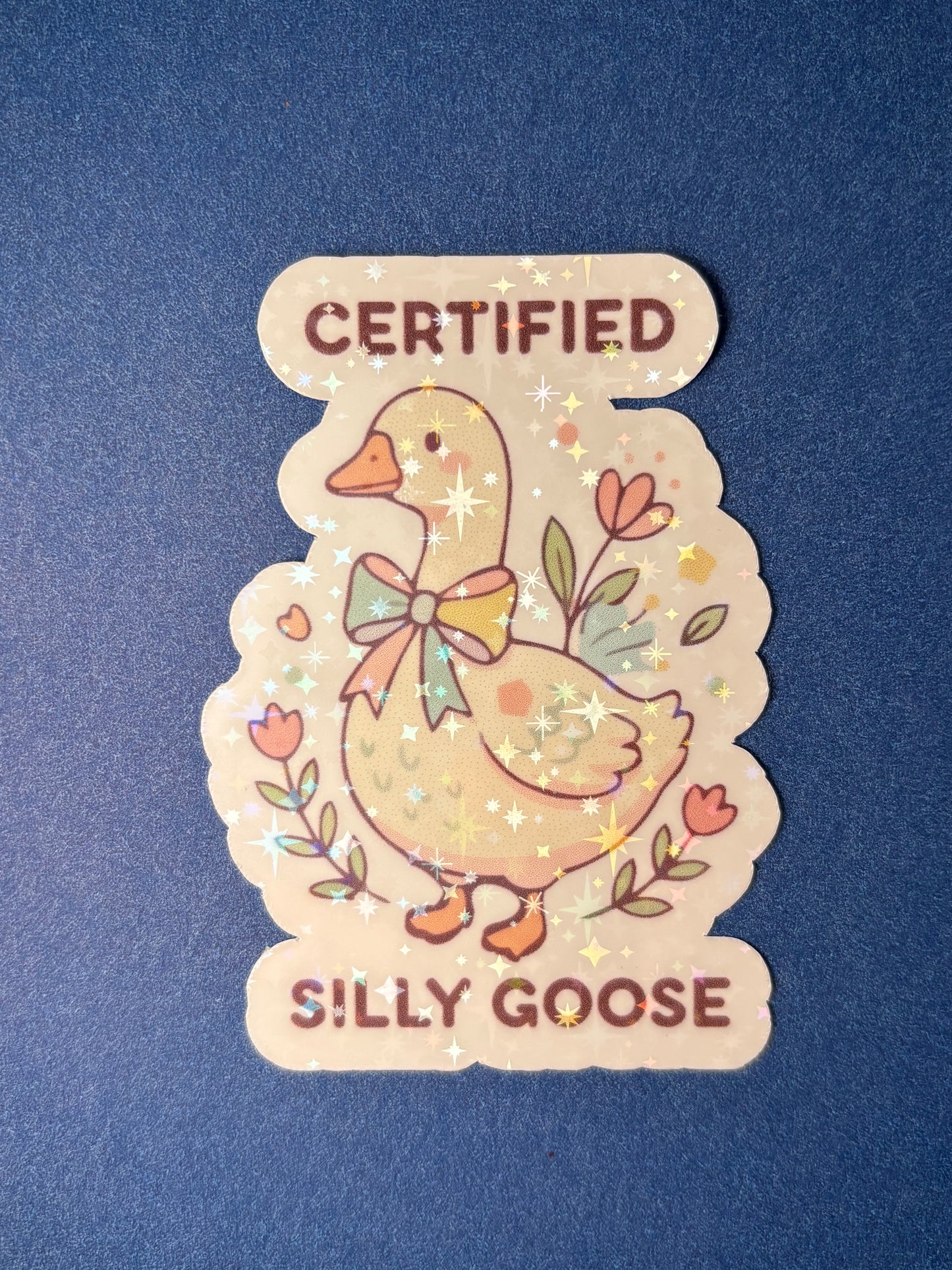 Silly Goose Holographic Sticker 3-Pack