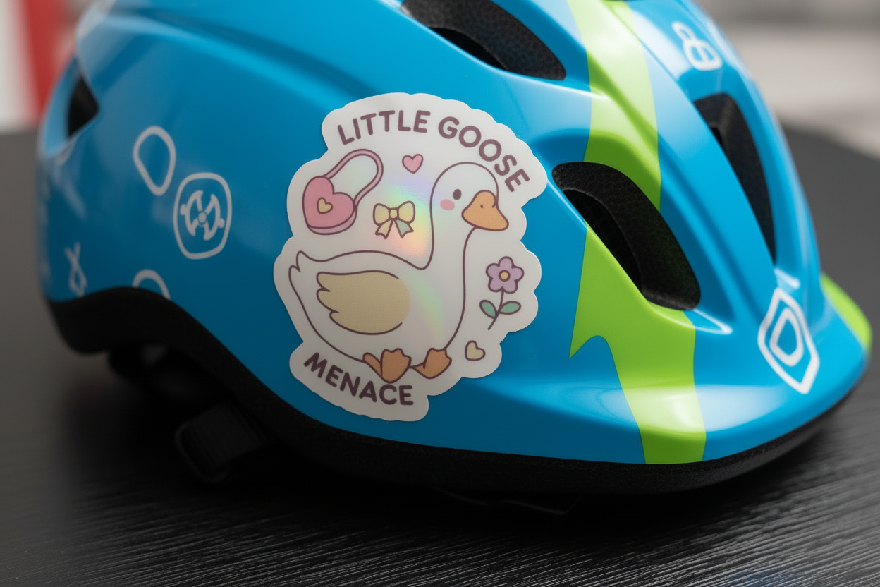 Silly Goose Holographic Sticker Pack | 6-Pack | Funny Goose Stickers | Kawaii Holographic Vinyl | Water Bottle Laptop Stickers
