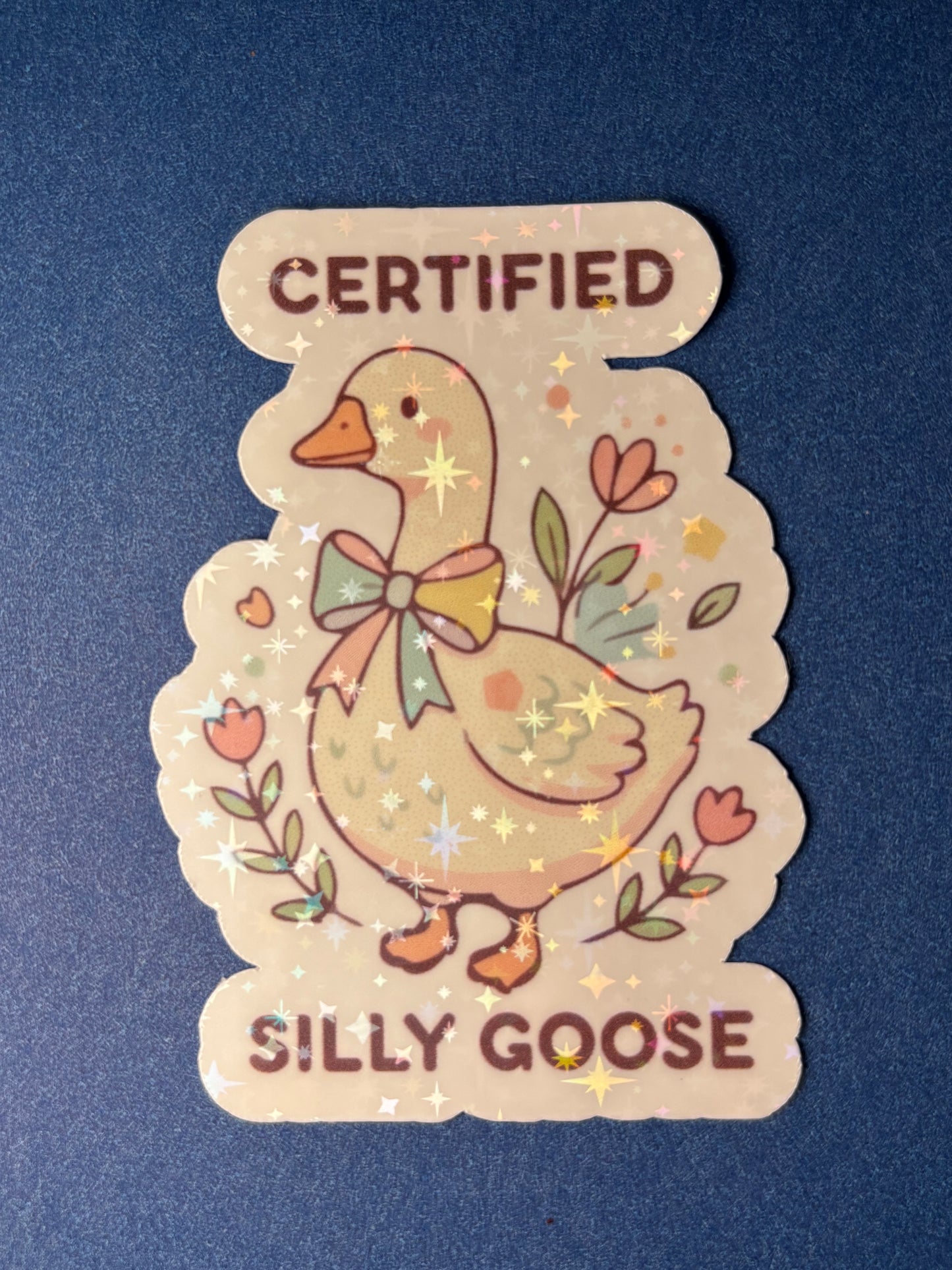 Silly Goose Holographic Sticker 3-Pack