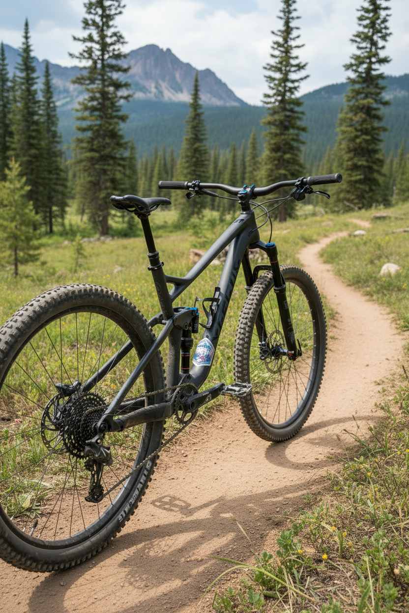 Shred The Trail Mountain Bike Sticker | Holographic Tie-Dye MTB Sticker | Waterproof Laptop Water Bottle Sticker | Trail Blazer Gift | Inspire Verse Stickers